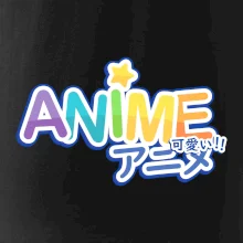 Anime nápis dúhový