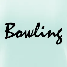 Bowling nápis písacie Bowling nápis písacie