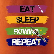 Eat sleep rowing repeat farebné