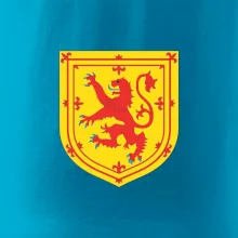 Škótsky lev na hrudi