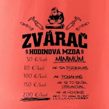 Hodinová mzda zvárač Hodinová mzda zvárač