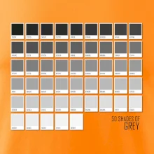 50 farebných odtieňov šedej