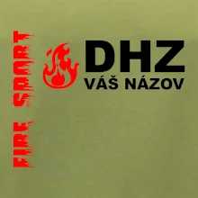 DHZ (oheň, firesport, názov sboru - vlastný nápis)