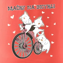 Mačky na bicykli