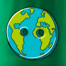 Planéta krajiny gombík (Pecka design)