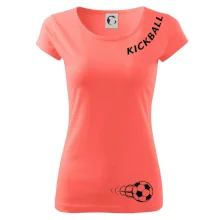 Kickball nápis šikmo