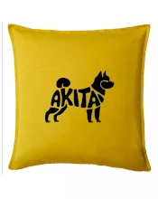 Akita Inu - Nápis v tele