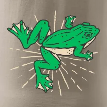 Žaba zelená kreslená