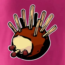 Gaštanový ježko - prsník