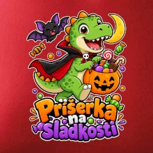 Príšerka na sladkosti - dinosaurus s tekvicou