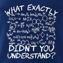 What exactly didnt you understand Chemistry