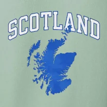 Scotland nápis s mapou