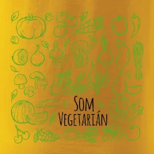 Som vegetarián - zelenina vo štvorci