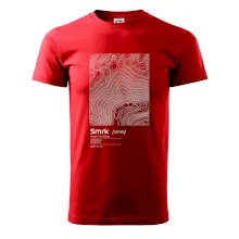 Smrk - vrstevnice v obdĺžniku