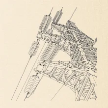 Nákres stožiara vysokého napätia