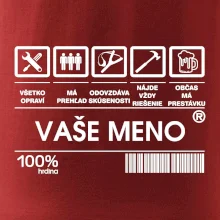 Vaše meno - čiarový kód