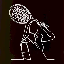 Tenistka jedným ťahom