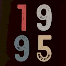 Vintage číslica 1995