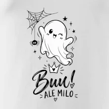 Buu ale milo - roztomilý duch čiernobiely