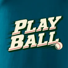 Play ball retro sportovní nápis