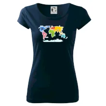 Svetové kontinenty s názvami a zvieratkami