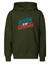 Šikmý nápis Autism is my superpower