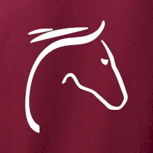 Kôň - hlava silueta