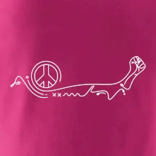 Päsť a symbol mieru