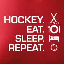 Pozemný hokej eat sleep repeat