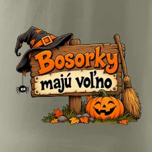 Bosorky majú voľno - tabuľa s tekvicou