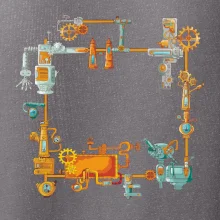 Steampunk farebná zostava