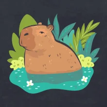 Kapybara vo vode Kapybara vo vode