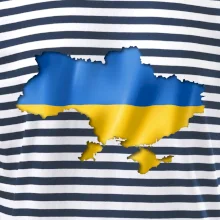 Ukrajina vlajka mapa