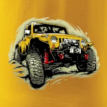 Žltý offroad s navijakom Žltý offroad s navijakom