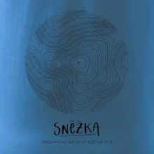 Sněžka - vrstevnice v kruhu