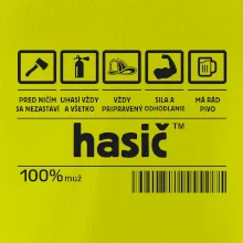 Čiarový kód - Hasič / hasička
