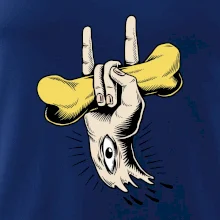 Rocková ruka kosť a oko Rocková ruka kosť a oko