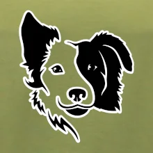 Border kólia obrys hlavy