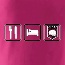 Eat sleep MMA v řádku