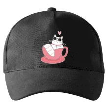 Hustá mačka v hrnčeku