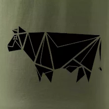 Origami krava z boku