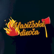 Hasičšské dievča oheň a sekera