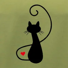 Zamilovaná mačka spredu