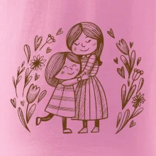 Matka a dcéra v objatí