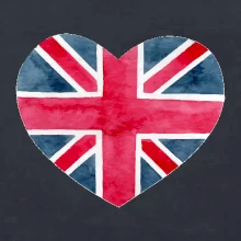 Britské srdce maľované