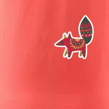 Folklór na prsníku líška