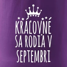 Kráľovné sa rodia v septembri