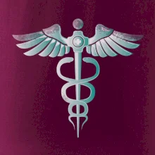 Hrdinovia zdravotníctva - logo (Pecka design)