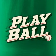 Play ball retro sportovní nápis