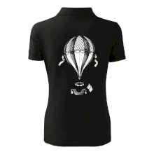 Teplovzdušný balón kreslený